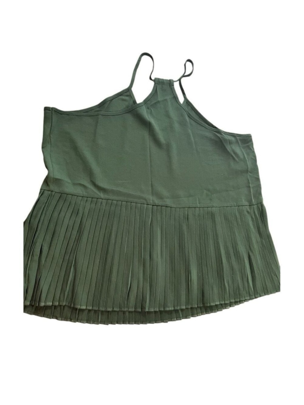 VCAY Ruffle Hem Rib-Knit Cami Top size 2XL - Picture 4 of 9